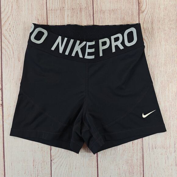 Nike Pro Dri-Fit black 3" fitted shorts sz S - Picture 4 of 10